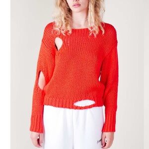 Paloma wool red cutout Renzo sweater